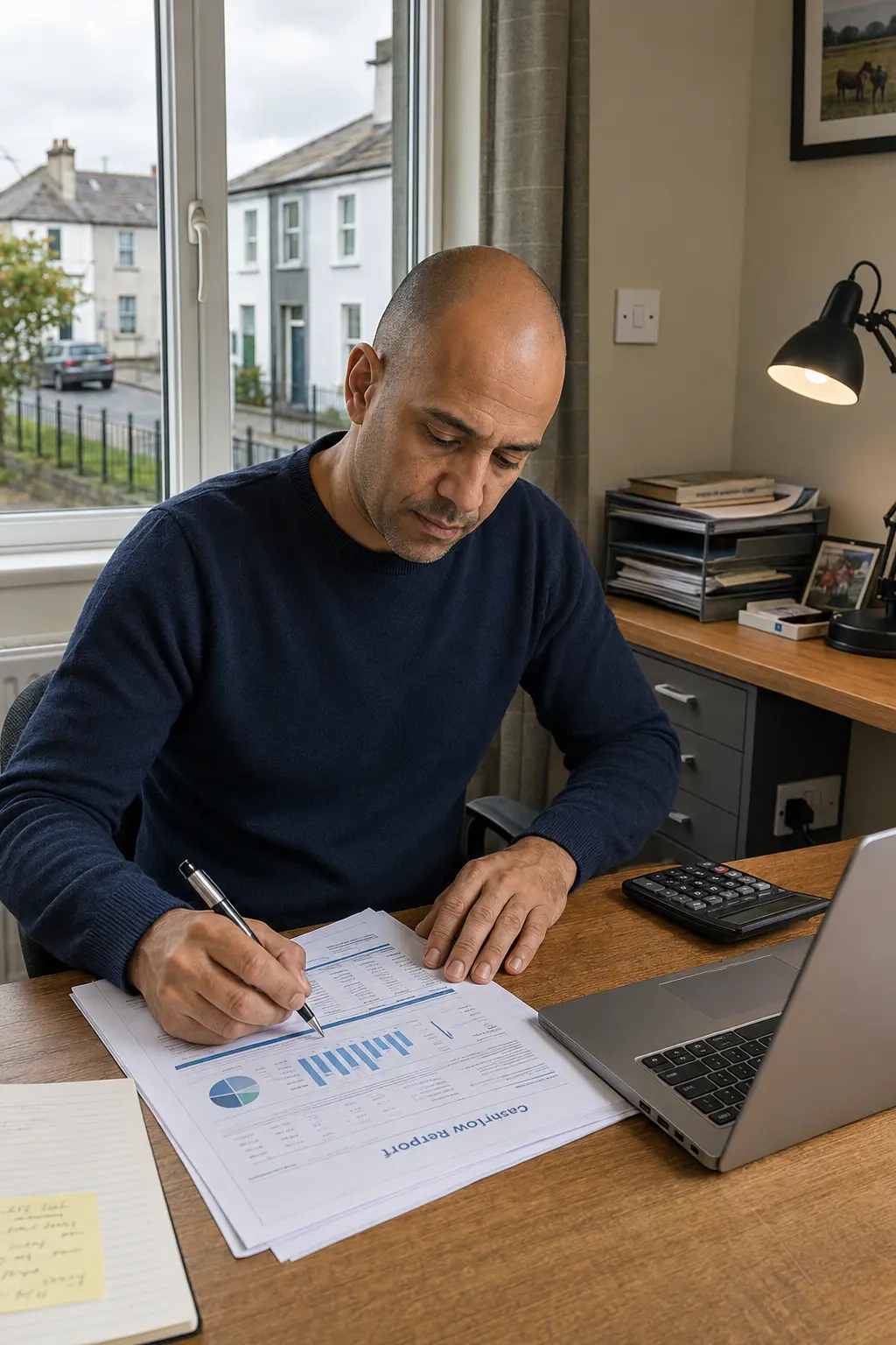 A Naas business owner reviewing their website