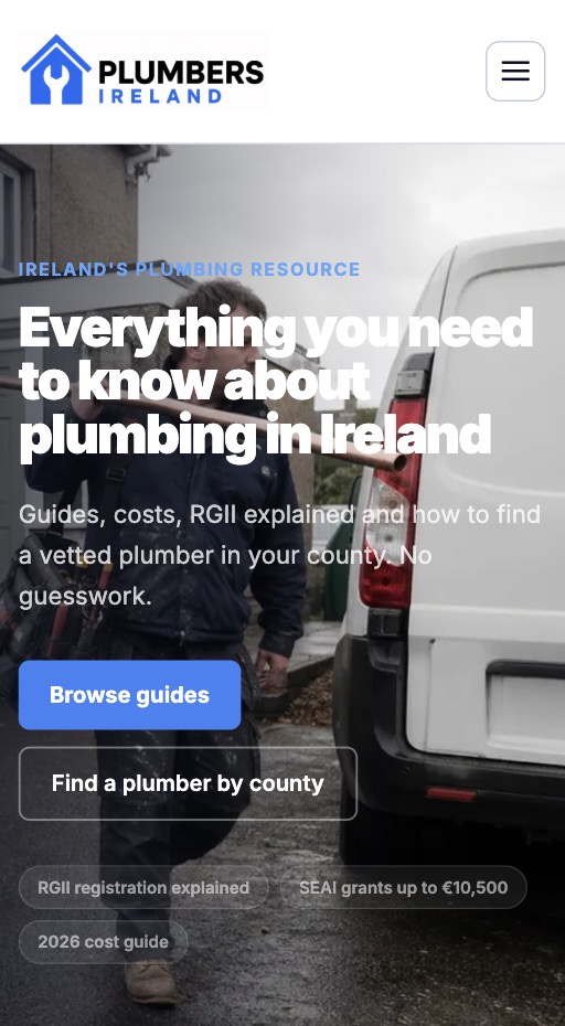 plumbersinireland.ie mobile